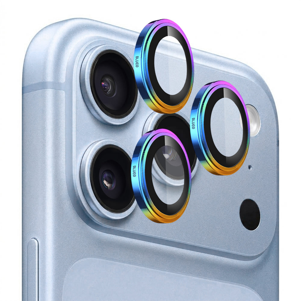 Protection pour caméra arrière Blueo Sapphire Crystal pour Apple iPhone 18 Pro / 18 Pro Max, verre trempé, multicolore