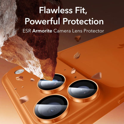 Schutzfolie ESR Armorite für die Rückkamera des Apple iPhone 14 Pro, gehärtetes Glas, Orange