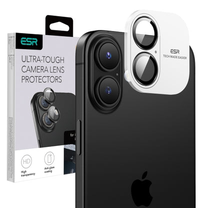 ESR Armorite Rear Camera Protection Film for Apple iPhone 17 / 16 Plus / 16, Tempered Glass, Black