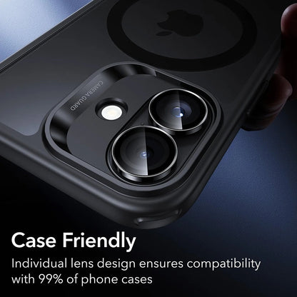 ESR Armorite Rear Camera Protector for Apple iPhone 17 / 16 Plus / 16, Tempered Glass, Set of 2 Pieces, Black