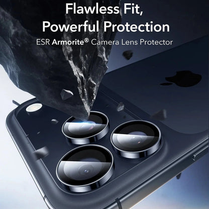 ESR Armorite Rear Camera Protector for Apple iPhone 17 Pro Max / 17 Pro / 16 Pro Max / 16 Pro, Tempered Glass, Blue