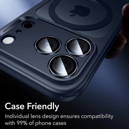 ESR Armorite Rear Camera Protector for Apple iPhone 17 Pro Max / 17 Pro / 16 Pro Max / 16 Pro, Tempered Glass, Blue