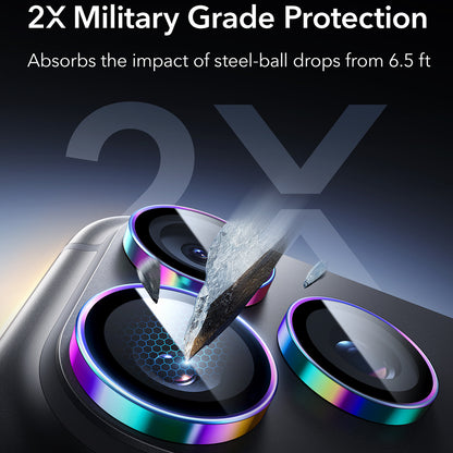 Schutzfolie für die Rückkamera ESR Armorite für Apple iPhone 18 Pro / 18 Pro Max, gehärtetes Glas, mehrfarbig