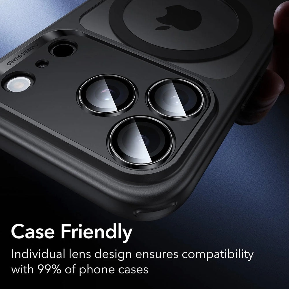 Film de protection pour caméra arrière ESR Armorite pour Apple iPhone 18 Pro / 18 Pro max, Verre trempé, Noir