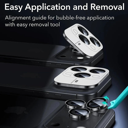 Film de protection pour caméra arrière ESR Armorite pour Apple iPhone 18 Pro / 18 Pro max, Verre trempé, Noir
