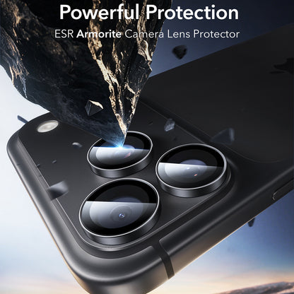 ESR Armorite Rückkamera-Schutzfolie für Apple iPhone 18 Pro / 18 Pro Max, gehärtetes Glas, 2er-Set, Schwarz