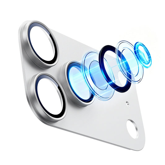 Film de protection pour caméra arrière ESR Armorite Pro pour Apple iPhone 18 Pro Max, Verre trempé, Argenté