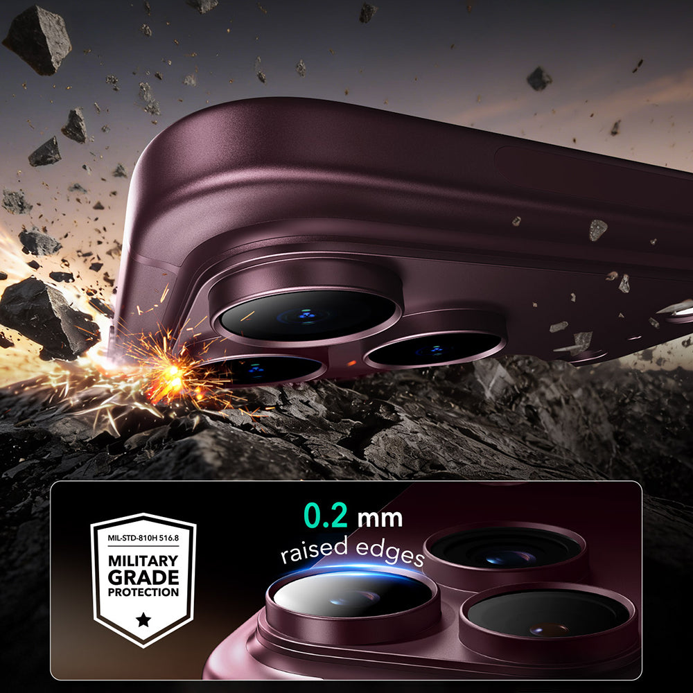 ESR Armorite Pro Rückkamera-Schutzfolie für Apple iPhone 18 Pro Max, gehärtetes Glas, Dunkelrot