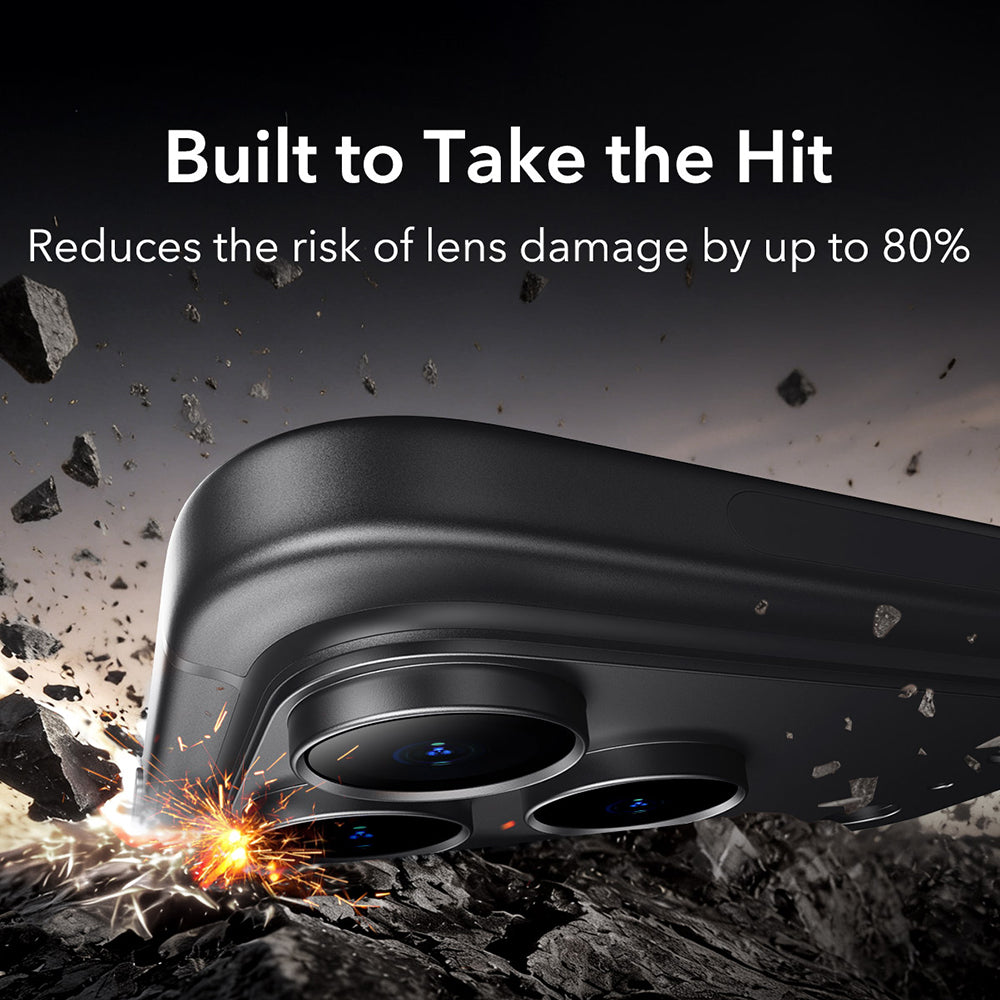Film de protection pour caméra arrière ESR Armorite Pro pour Apple iPhone 18 Pro, Verre trempé, Noir