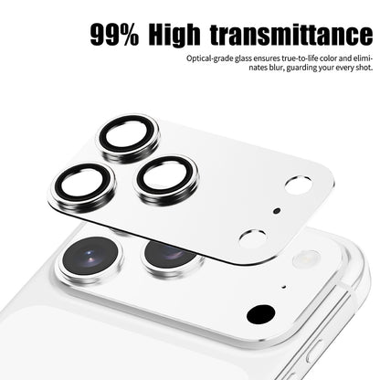 Schutzfolie für die Rückkamera Lito Crown Halo AR + AF für Apple iPhone 18 Pro, gehärtetes Glas, silberfarben