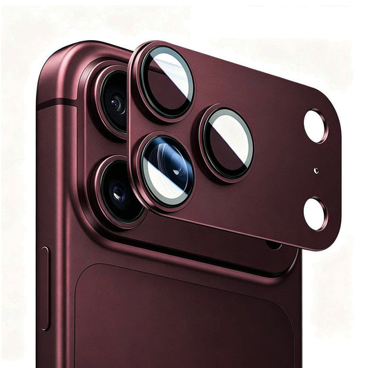 Film de protection pour caméra arrière Lito Crown Halo AR + AF pour Apple iPhone 18 Pro, Verre trempé, Bordeaux