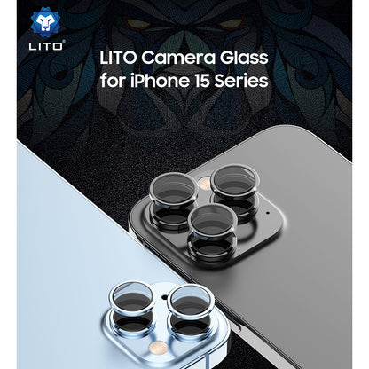 Film de protection pour caméra arrière Lito S+ pour Apple iPhone 13 Pro Max / 13 Pro, Verre trempé, Gris
