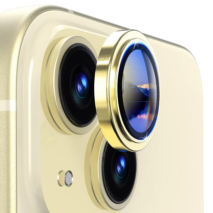 Film de protection pour caméra arrière Lito S+ pour Apple iPhone 14, Verre trempé, Jaune