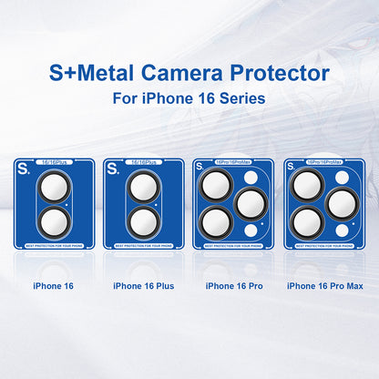 Rückkamera-Schutzfolie Lito S+ für Apple iPhone 16 Pro Max / 16 Pro, gehärtetes Glas, silberfarben