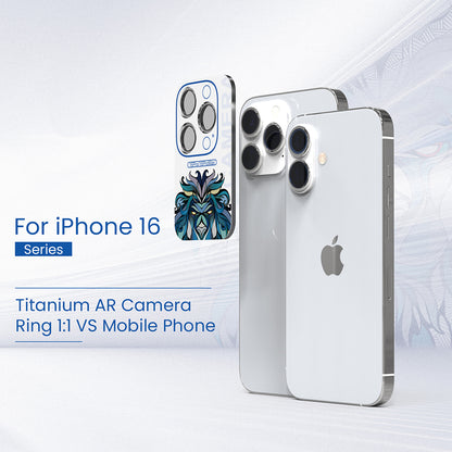 Film de protection pour caméra arrière Lito S+ pour Apple iPhone 16 Pro Max / 16 Pro, Verre trempé, Gris métallique