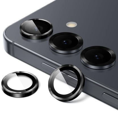 Schutzfolie Lito S+ für die Rückkamera des Samsung Galaxy S26 Plus / S26, gehärtetes Glas, Schwarz