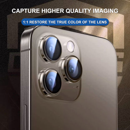 Schutzfolie Lito Titanium AR für die Rückkamera des Apple iPhone 17 Pro Max / 17 Pro, gehärtetes Glas, Orange