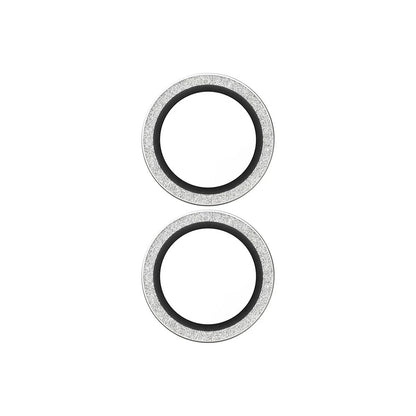 Film de protection pour caméra arrière PanzerGlass Hoops Glitter pour Apple iPhone 17 / 16 Plus / 16, Verre Trempé, Argenté