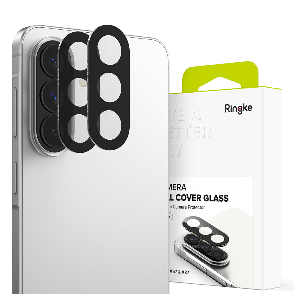 Film de protection pour caméra arrière Ringke pour Samsung Galaxy A57 5G / A37 5G, Verre Trempé, Lot de 2 pièces, Transparent