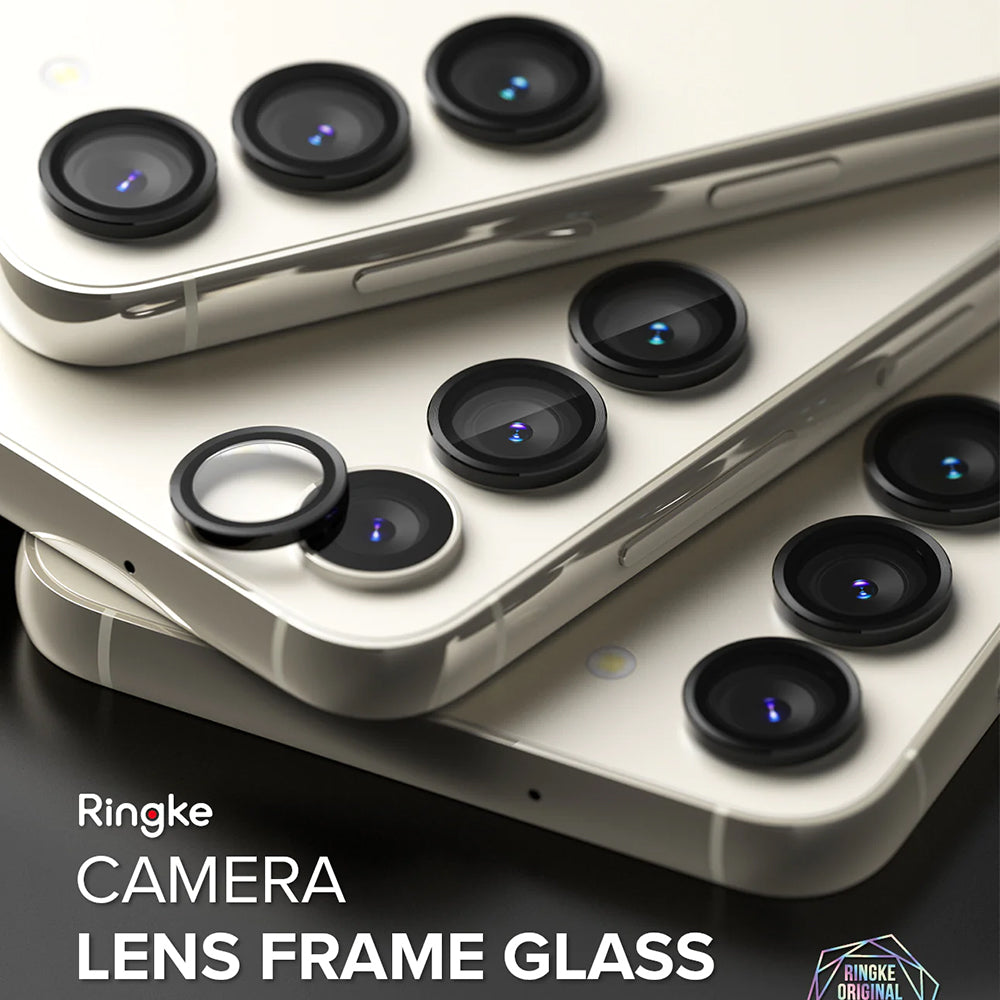 Schutzfolie Ringke für die Rückkamera des Samsung Galaxy S23+ S916 / S23 S911, gehärtetes Glas, Schwarz