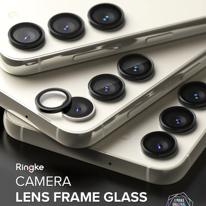 Schutzfolie Ringke für die Rückkamera des Samsung Galaxy S23+ S916 / S23 S911, gehärtetes Glas, Schwarz