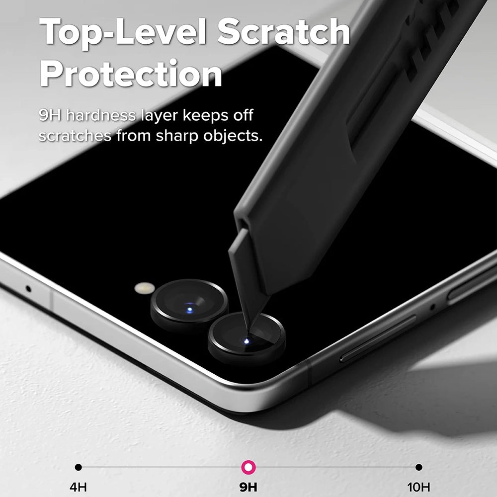 Film de protection pour caméra arrière Ringke pour Samsung Galaxy Z Flip8 F776, Verre trempé, Lot de 2 pièces, Noir