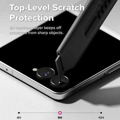 Film de protection pour caméra arrière Ringke pour Samsung Galaxy Z Flip8 F776, Verre trempé, Lot de 2 pièces, Noir