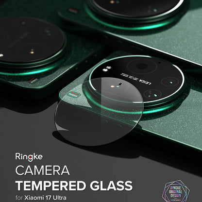 Film de protection pour caméra arrière Ringke pour Xiaomi 17 Ultra, verre trempé, lot de 2 pièces, transparent
