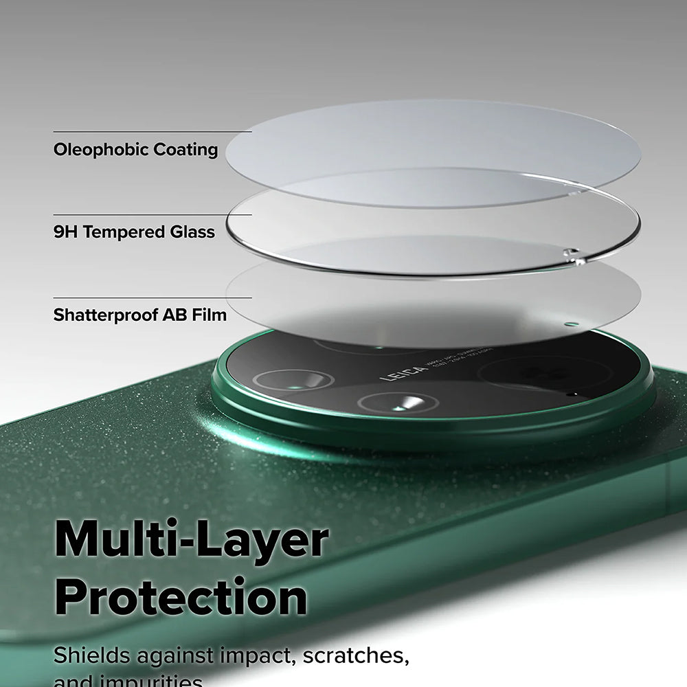 Film de protection pour caméra arrière Ringke pour Xiaomi 17 Ultra, verre trempé, lot de 2 pièces, transparent