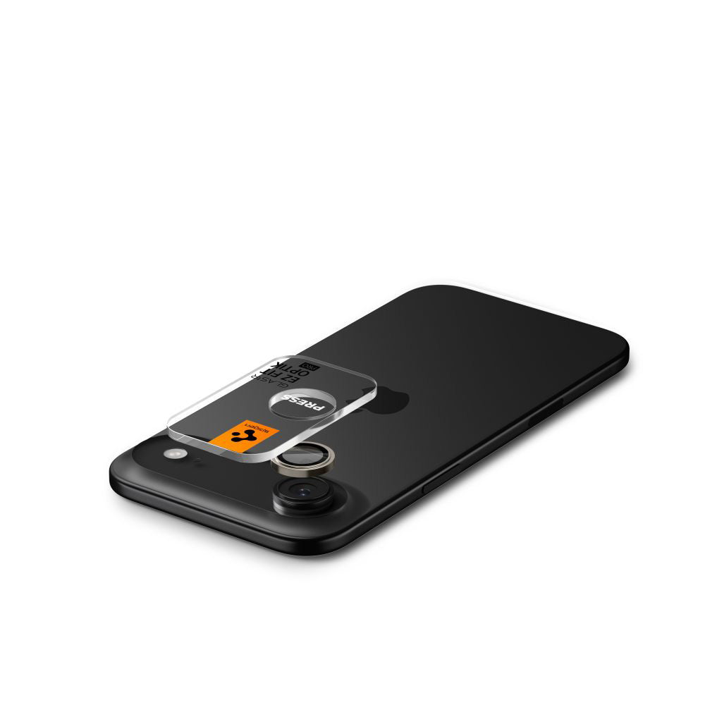 Schutzfolie Rückkamera Spigen GlastR EZ FIT Optik Pro für Apple iPhone 17 Air, Gehärtetes Glas, Set 2 Stück, Gold AGL10131