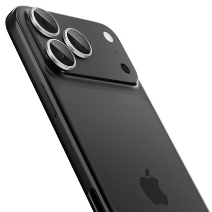 Schutzfolie für die Rückkamera Spigen GlastR EZ FIT Optik Pro für Apple iPhone 17 Pro Max / 17 Pro, Gehärtetes Glas, Set mit 2 Stück, Silberfarben