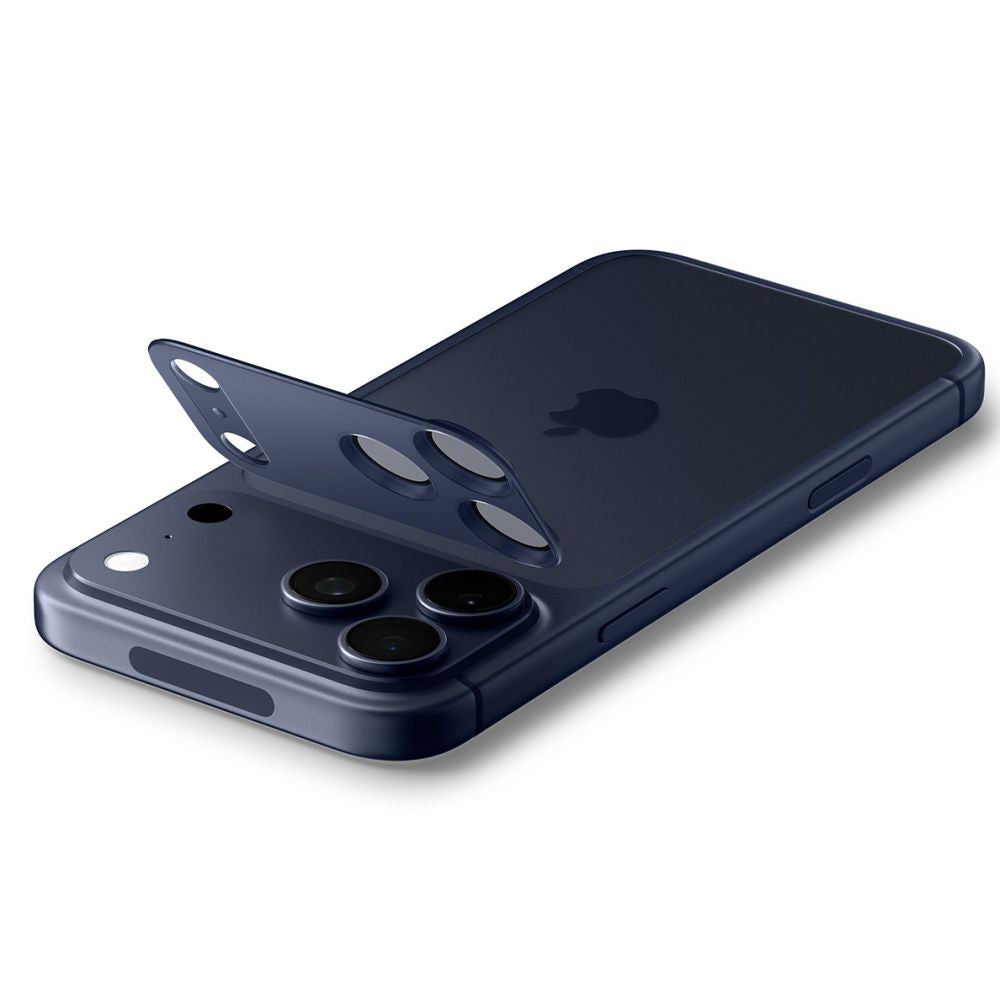 Film de protection pour caméra arrière Spigen GlastR EZ FIT Optik Pro XL pour Apple iPhone 17 Pro, Verre Trempé, Bleu AGL10646