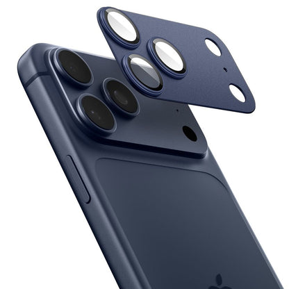 Film de protection pour caméra arrière Spigen GlastR EZ FIT Optik Pro XL pour Apple iPhone 17 Pro, Verre Trempé, Bleu AGL10646