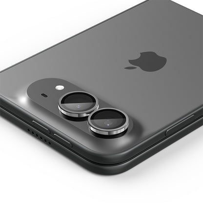 Film de protection pour caméra arrière Spigen GlastR EZ FIT Optik Pro pour Apple iPhone Duo, Verre trempé, Lot de 2 pièces, Gris AGL12012