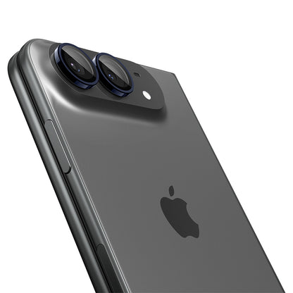 Film de protection pour caméra arrière Spigen GlastR EZ FIT Optik Pro pour Apple iPhone Duo, Verre trempé, Lot de 2 pièces, Bleu marine AGL12011