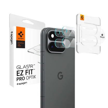 Schutzfolie für die Rückkamera Spigen GlastR EZ FIT Optik Pro für Google Pixel 11 Pro Fold, gehärtetes Glas, 2er-Set, transparent AGL11491