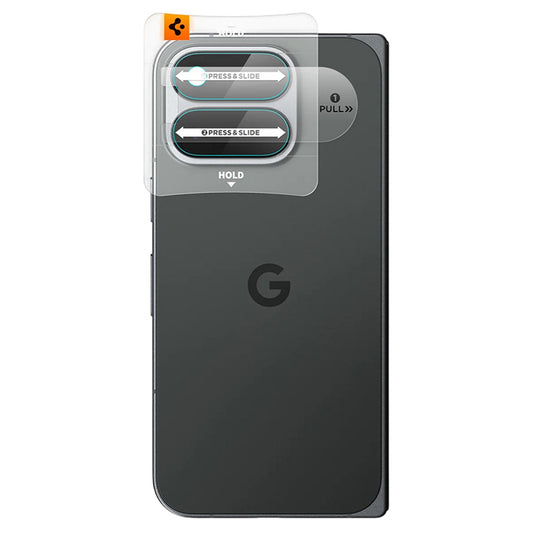 Film de protection pour caméra arrière Spigen GlastR EZ FIT Optik Pro pour Google Pixel 11 Pro Fold, Verre trempé, Lot de 2 pièces, Transparent AGL11491