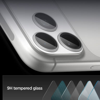 Film de protection pour caméra arrière Spigen GlastR EZ FIT Optik Pro XL pour Apple iPhone 17 Pro Max, Verre Trempé, Argenté AGL10652