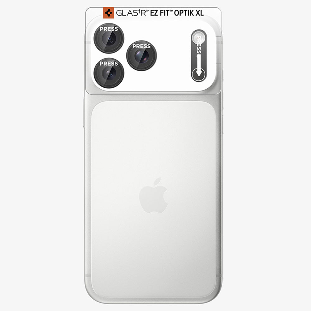 Schutzfolie für die Rückkamera Spigen GlastR EZ FIT Optik Pro XL für Apple iPhone 18 Pro Max, gehärtetes Glas, Dunkelgrau AGL12039