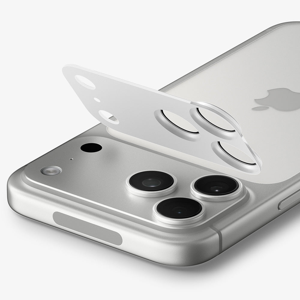 Schutzfolie für die Rückkamera Spigen GlastR EZ FIT Optik Pro XL für Apple iPhone 18 Pro, gehärtetes Glas, silber AGL12038