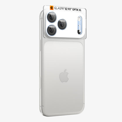 Film de protection pour caméra arrière Spigen GlastR EZ FIT Optik Pro XL pour Apple iPhone 18 Pro, Verre trempé, Bleu AGL12037