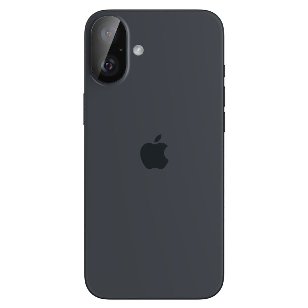 Schutzfolie Rückkamera Spigen GlastR Optik für Apple iPhone 16 Plus / 16, Gehärtetes Glas, Set 2 Stück, Schwarz AGL07922