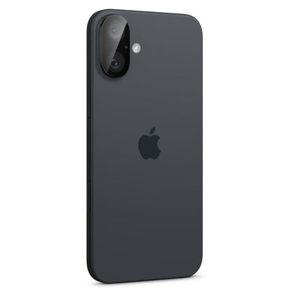 Film de protection pour caméra arrière Spigen GlastR Optik pour Apple iPhone 16 Plus / 16, Verre Trempé, Lot de 2 pièces, Noir AGL07922