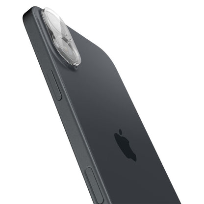 Spigen GlastR Optik Rückkamera-Schutzfolie für Apple iPhone 16 Plus / 16, gehärtetes Glas, 2er-Set, transparent AGL07923