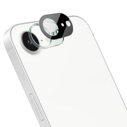 Film de protection pour caméra arrière Techsuit pour Apple iPhone 17e / 16e, Verre trempé, Noir