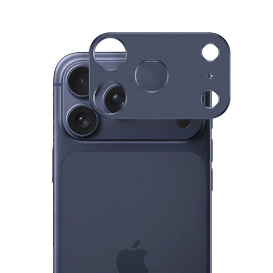 Film de protection pour caméra arrière Techsuit pour Apple iPhone 17 Pro Max, Verre trempé, Bleu foncé