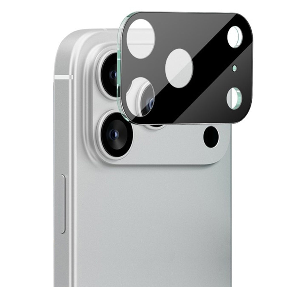 Film de protection pour caméra arrière Techsuit pour Apple iPhone 17 Pro, Verre Trempé, Noir