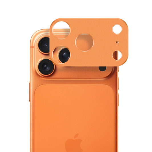Film de protection pour caméra arrière Techsuit pour Apple iPhone 17 Pro, Verre trempé, Orange