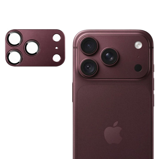 Protection pour caméra arrière Techsuit pour Apple iPhone 18 Pro Max, verre trempé, bordeaux