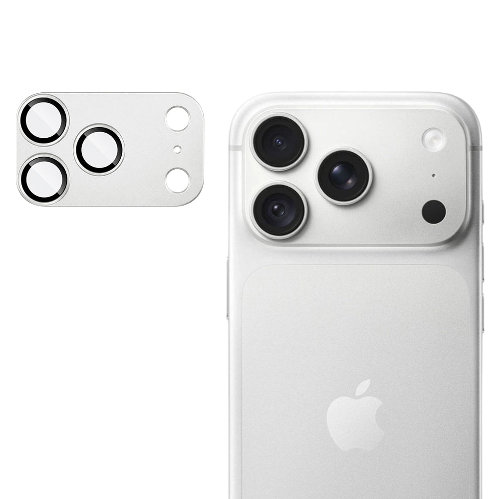 Protection pour caméra arrière Techsuit pour Apple iPhone 18 Pro, verre trempé, argentée